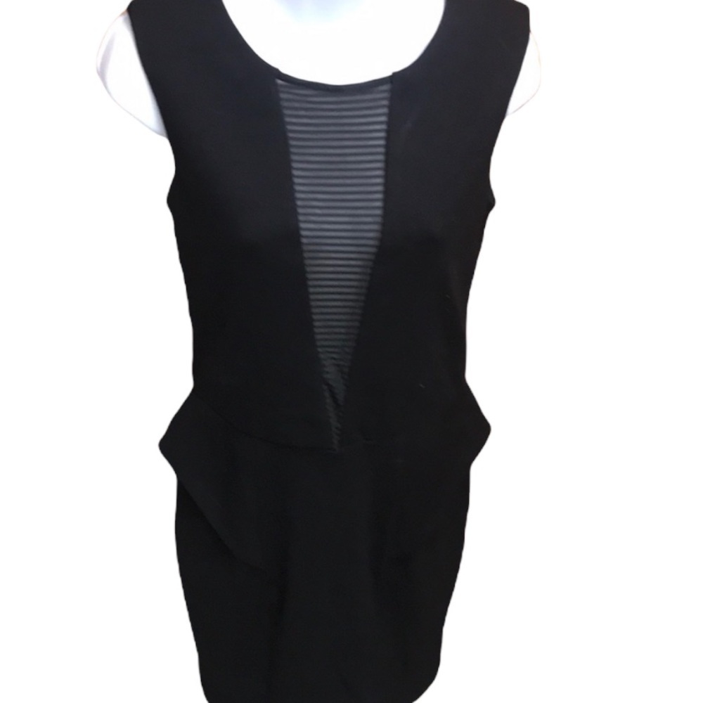 River Island V Sheer Panel Dress